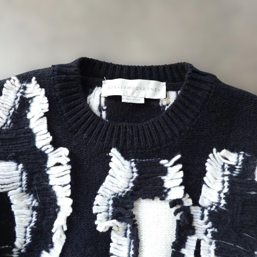 ステラマッカートニー ウール デザインニット フリンジニット イタリア製