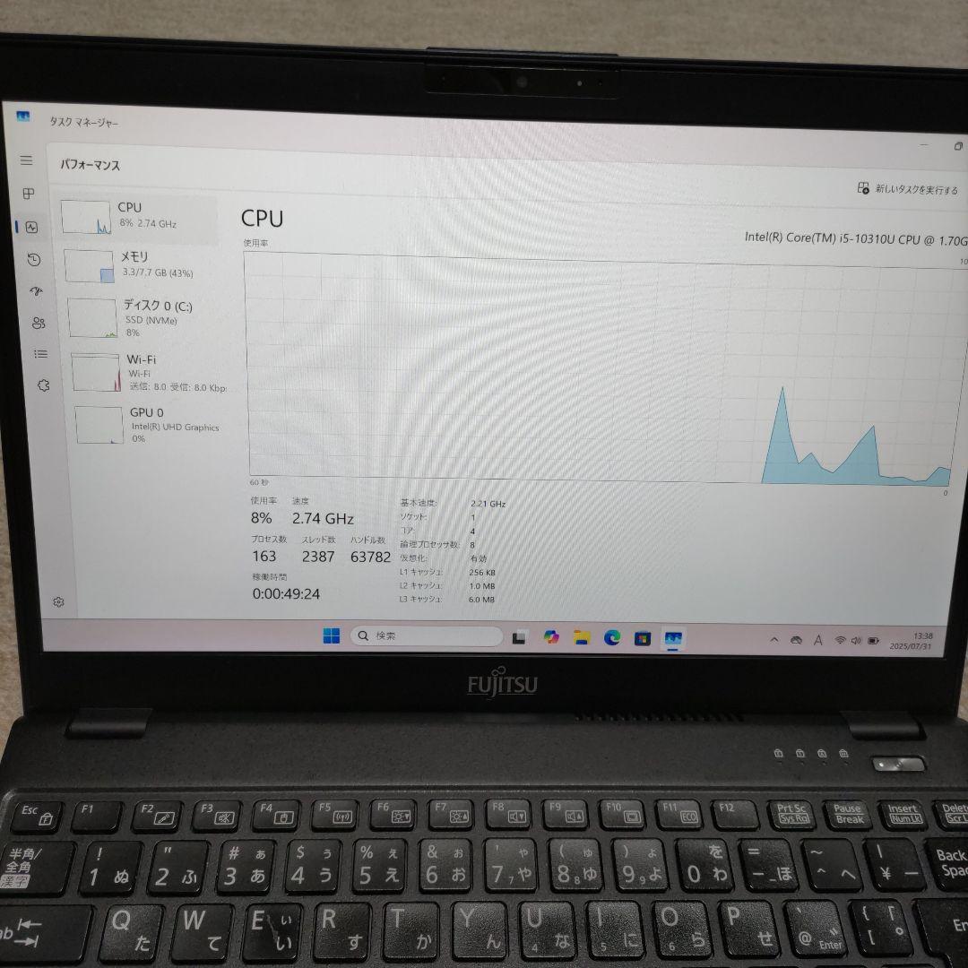 第10世代 富士通 LIFEBOOK U9310/E i5 8G ジャンク品