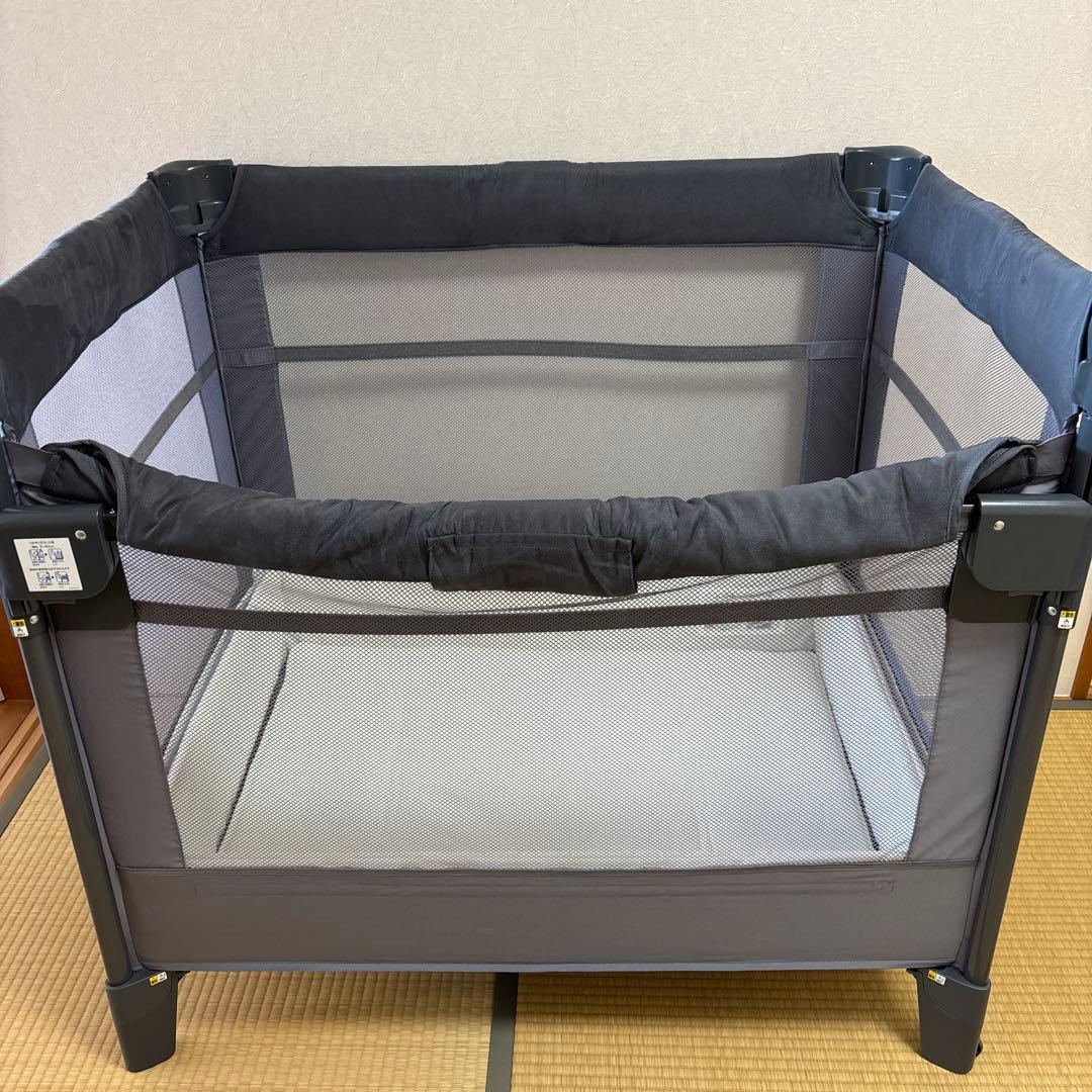 【Aprica】ベビーベッド ココネル　エアープラス　グレー