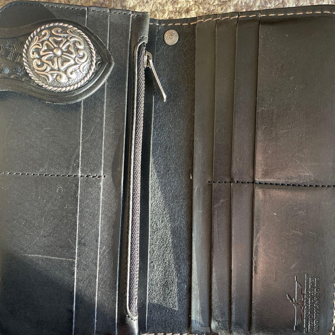 FUNNY ブラックレザー長財布