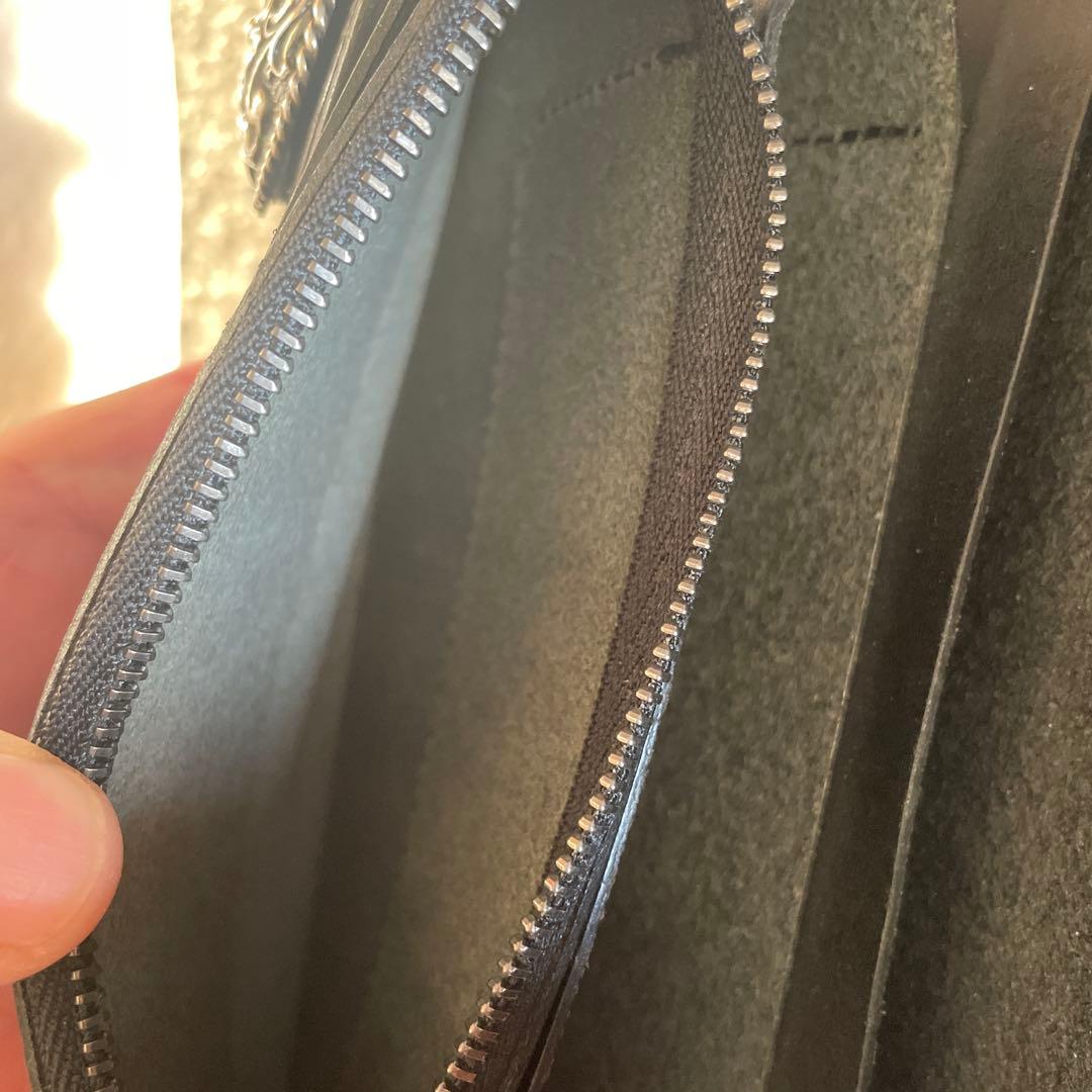 FUNNY ブラックレザー長財布