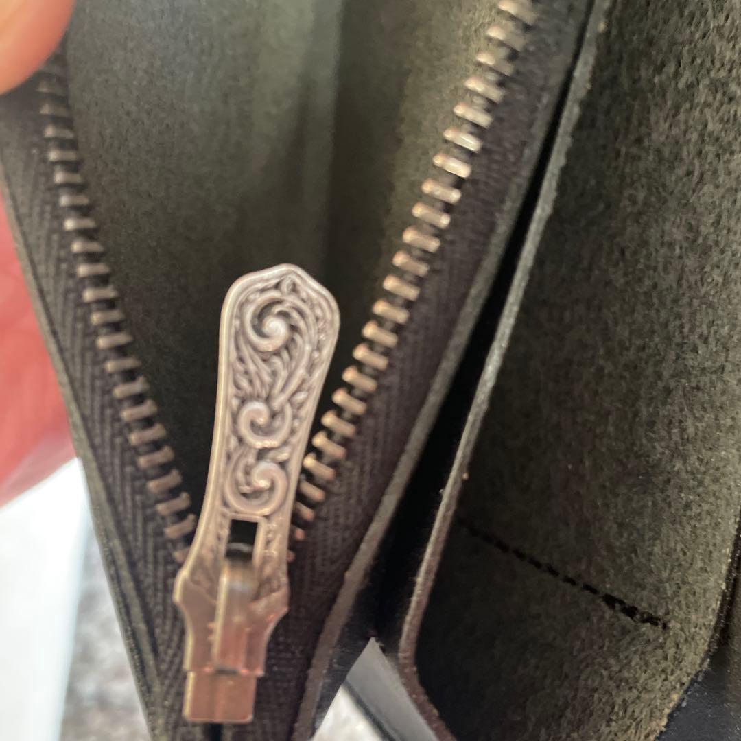 FUNNY ブラックレザー長財布