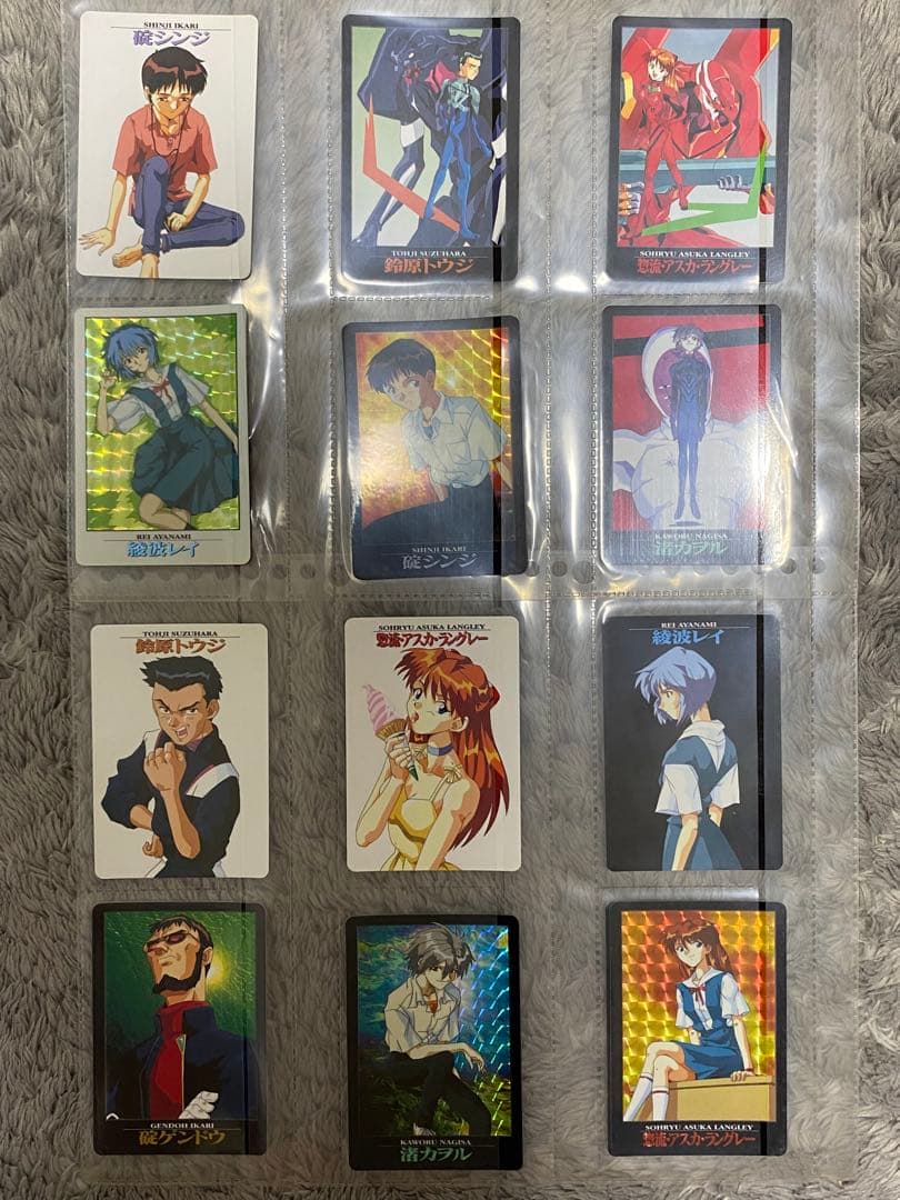 新世紀エヴァンゲリオン カードダス　コンプリート　シンジ　アスカ　レイ　カヲル