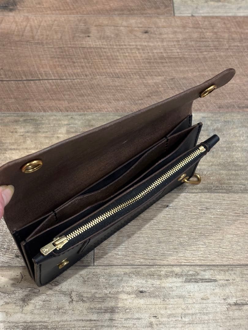 クロムエクセル　トラッカーウォレット　ホーウィン　長財布