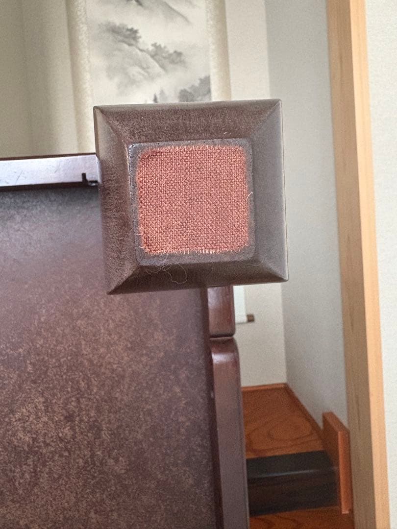 平安家具・昭和レトロ座卓｜天然木アサメラ 材・脚取り外し可|ヴィンテージ