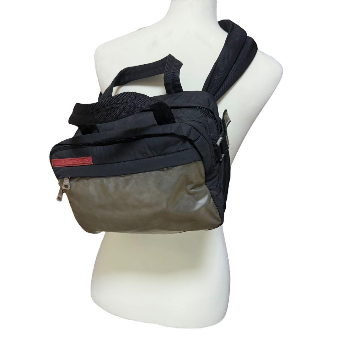 バッグ Archive 90s Prada Sport Body Bag Black