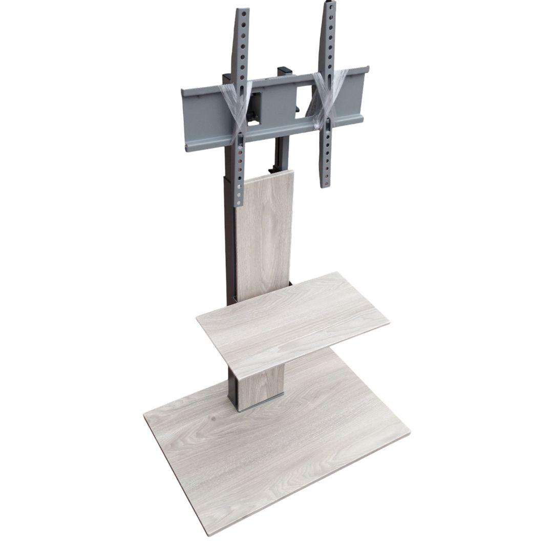 タンスのゲン　テレビスタンド ガス昇降 32~65インチ首振り・隠しキャスター