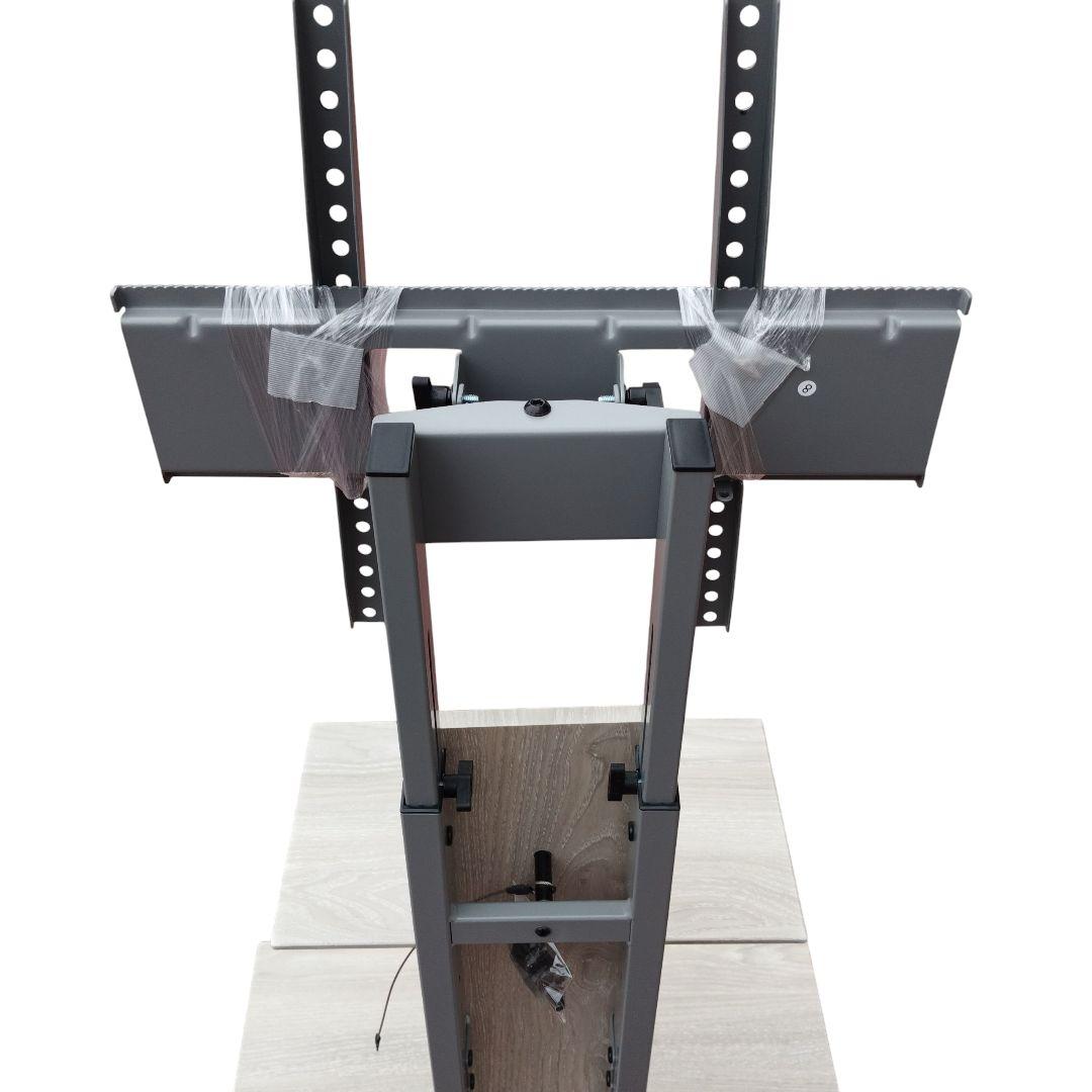 タンスのゲン　テレビスタンド ガス昇降 32~65インチ首振り・隠しキャスター