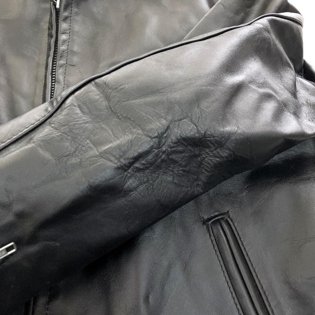 Schott 本革シングルライダースジャケット 44 ボアライナー R8SD12