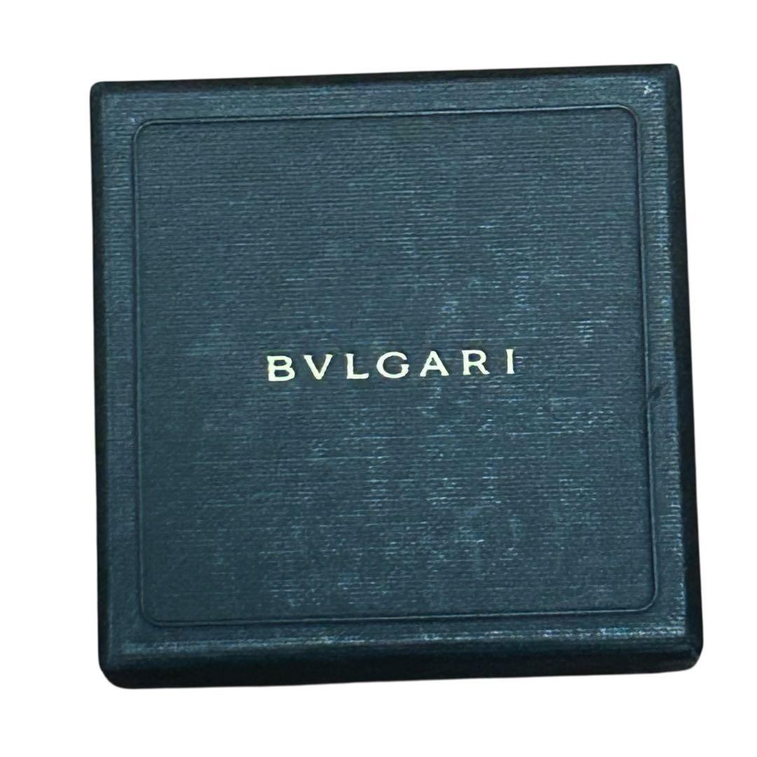 BVLGARI ロゴサークル ネックレス キーリング 革紐付き 箱付き