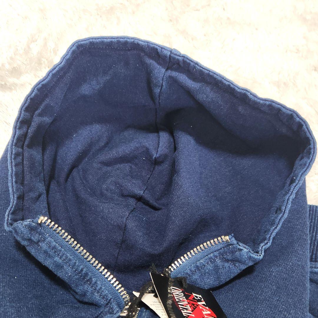 【タグ付】EVA×錦 トライバル初号機&リリス ジップアップ パーカー サイズM