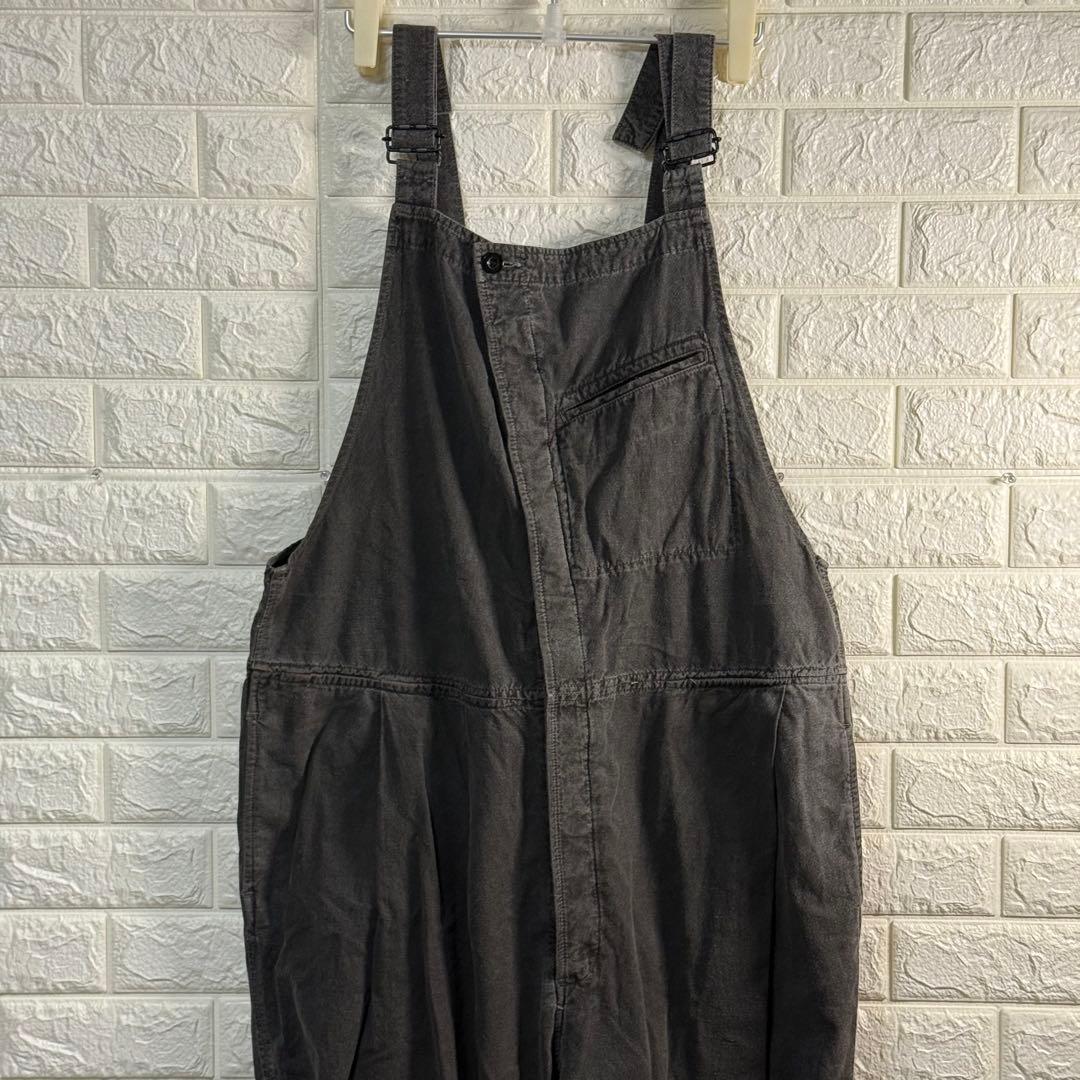 【OUTIL/ウティ】PANTALON SAIX オーバーオール チャコール