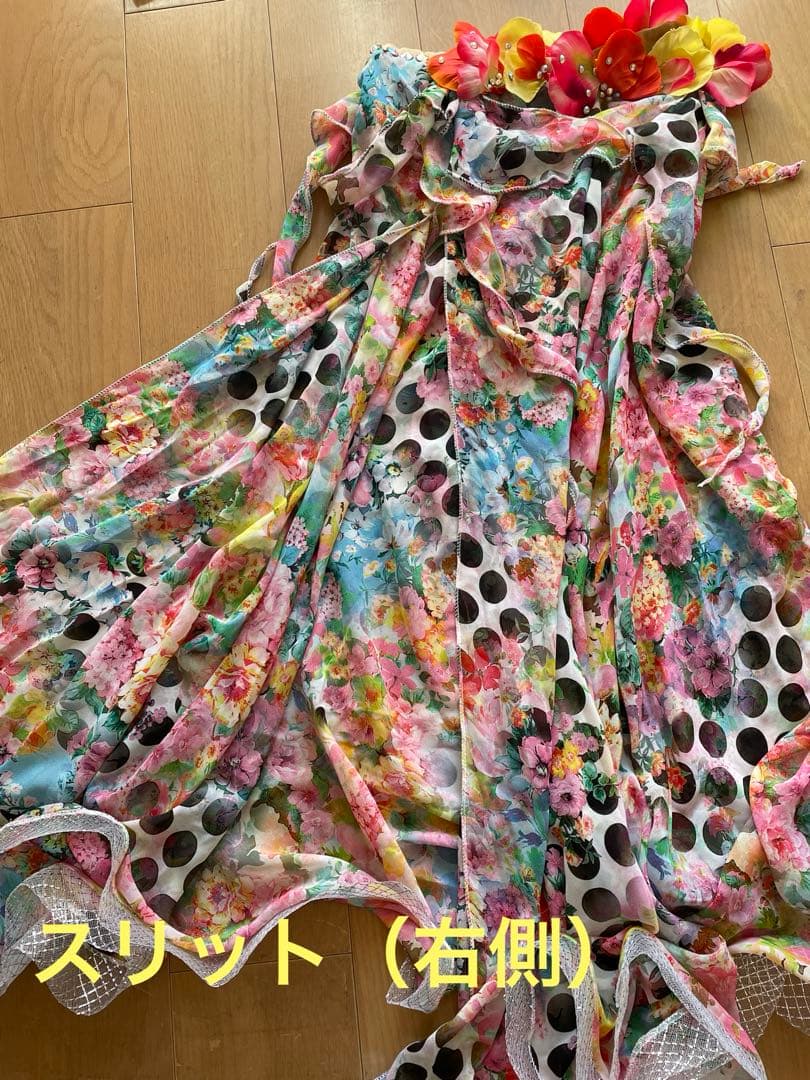 【美品☆再SALE】ベリーダンス　トロピカルデザイン　デザイナーデザイン