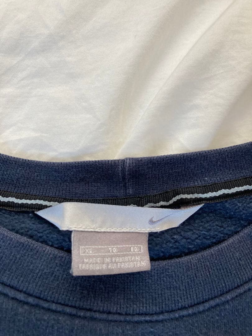 オールドナイキ　ゴツナイキ　スウェット　ネイビー系