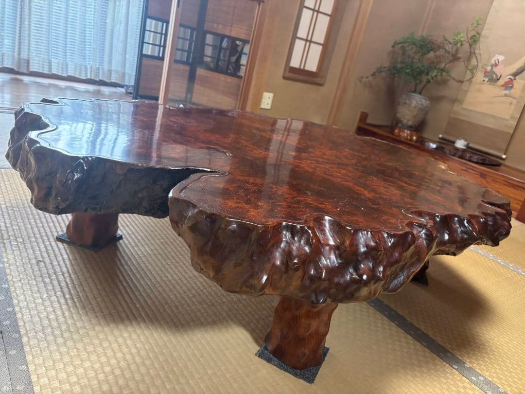 青★司さま専用　屋久杉油瘤テーブル