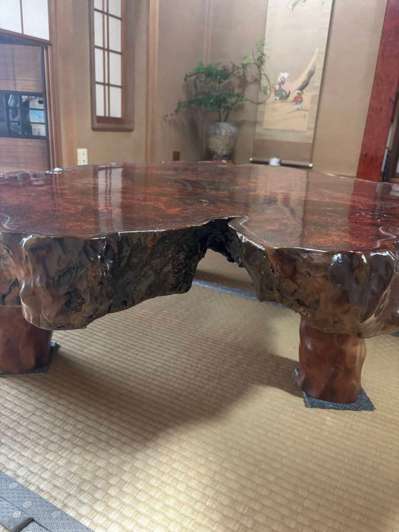 青★司さま専用　屋久杉油瘤テーブル