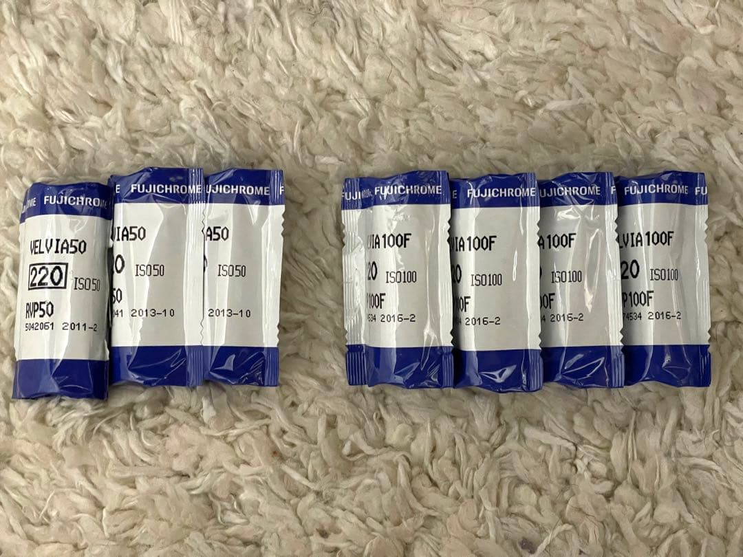 FUJI フジ ベルビア　7本セット ブローニーフィルム