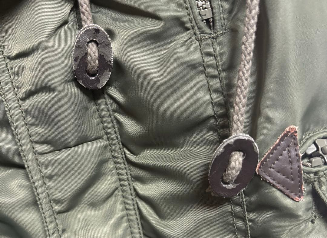 goa ゴア N-2B ミリタリー ラクーンファー ベスト y2k