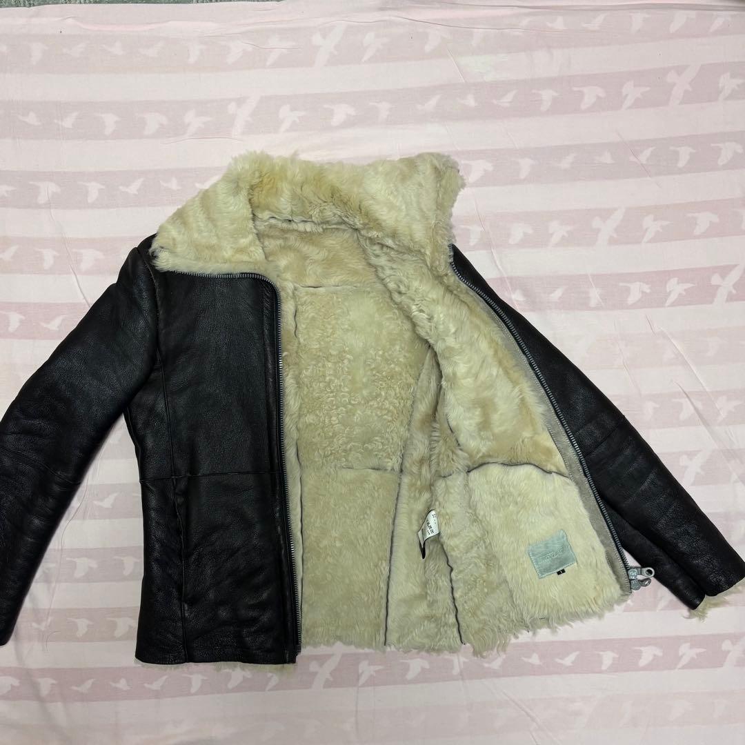 バックラッシュ　ムートン ライダース レザー BACKLASH ボア付き