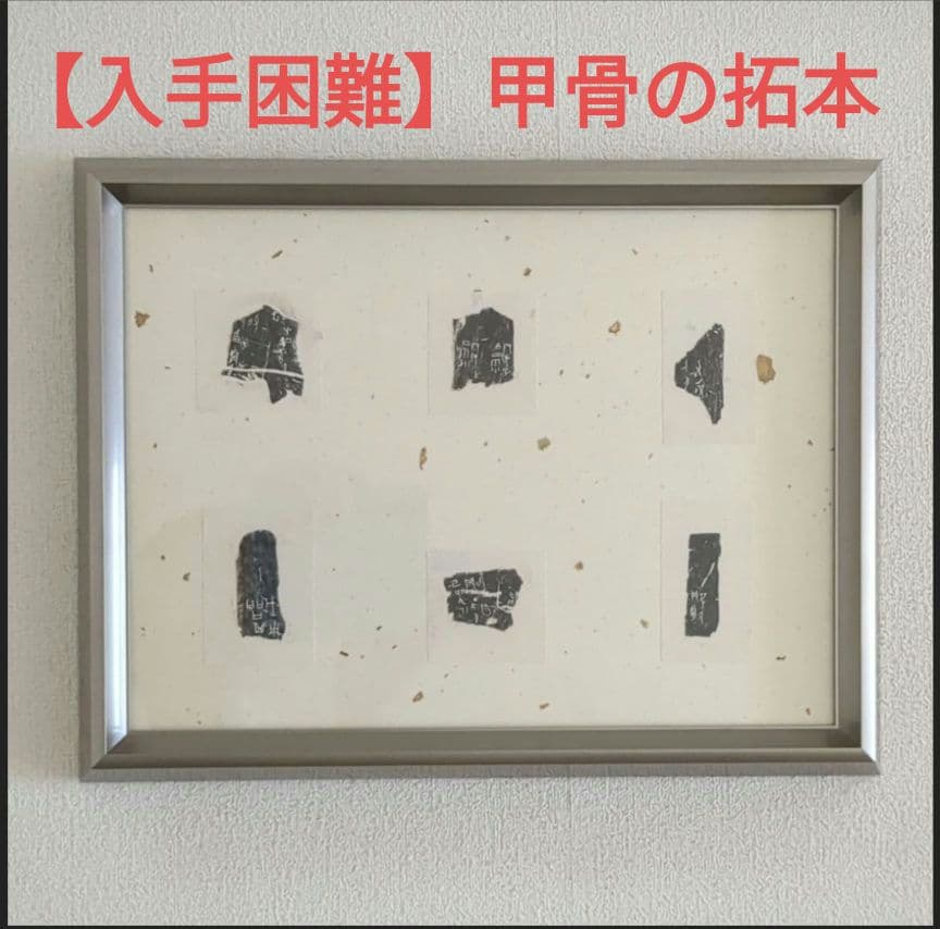 【入手困難】甲骨の拓本