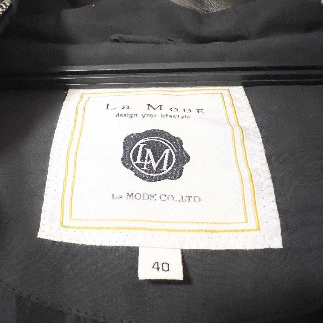 mpooh801様☆La MODE ファー付きロングダウンジャケット サイズ40