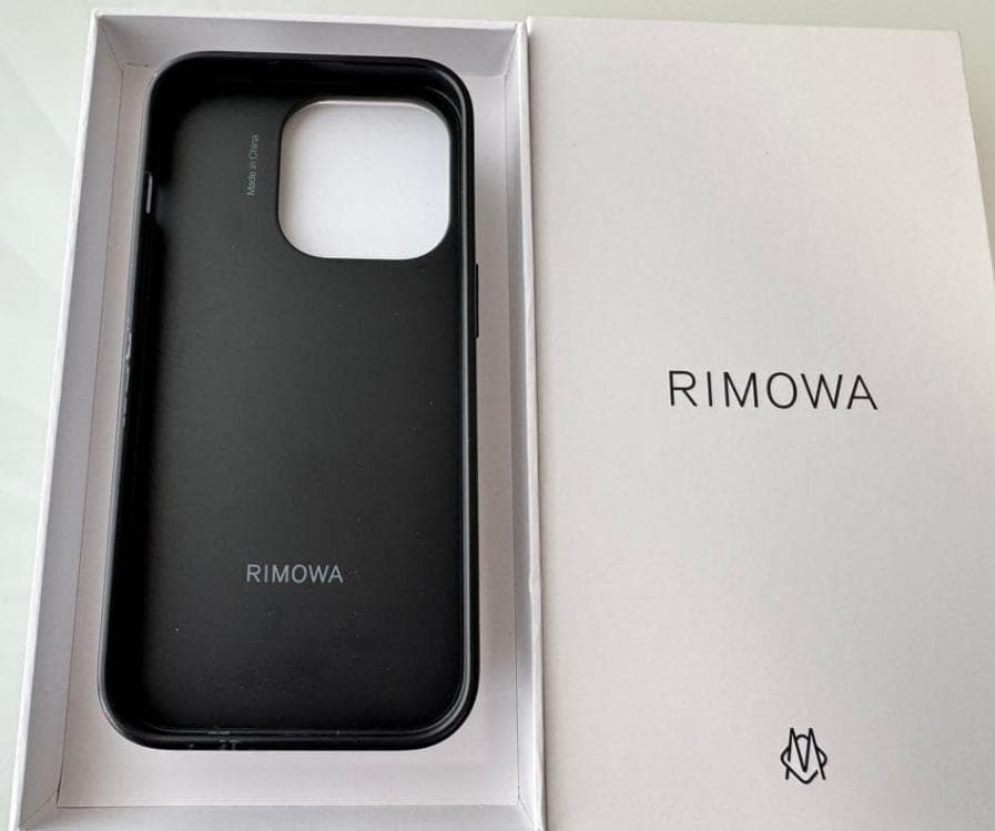 RIMOWA iPhone14Proケース ブラック　箱付き