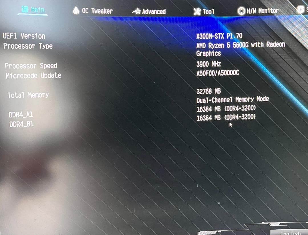 ミニPC asrock deskmini x300 5600g 32gb