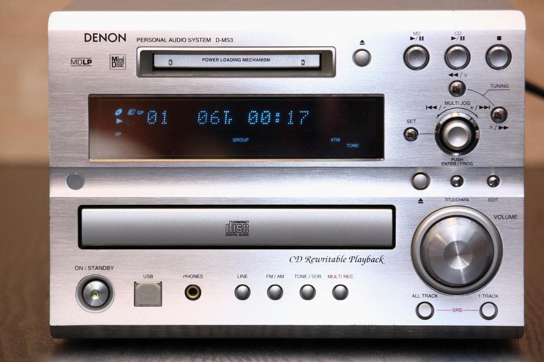 DENON　D-MS3　CD/MD/TUNER/AMP/USB　コンポ　完動品