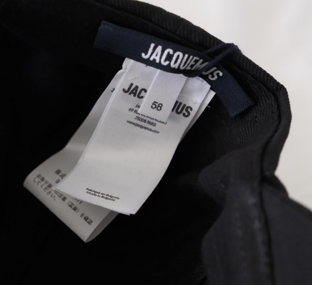 新品正規 JACQUEMUS ロゴキャップ ブラック 58 ジャックムス