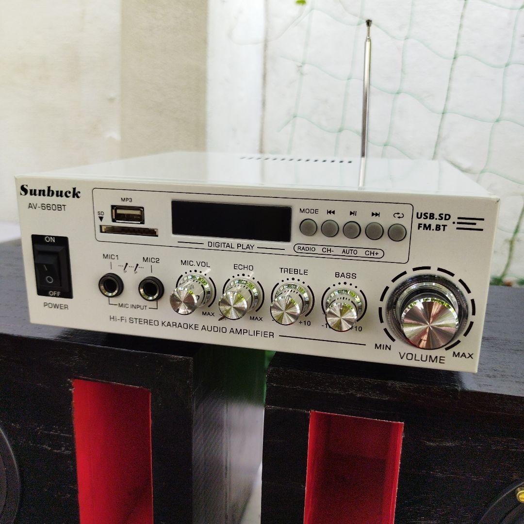 3wayワイドレンジバックロ―ドホ―ンブルートゥースアンプFMセット