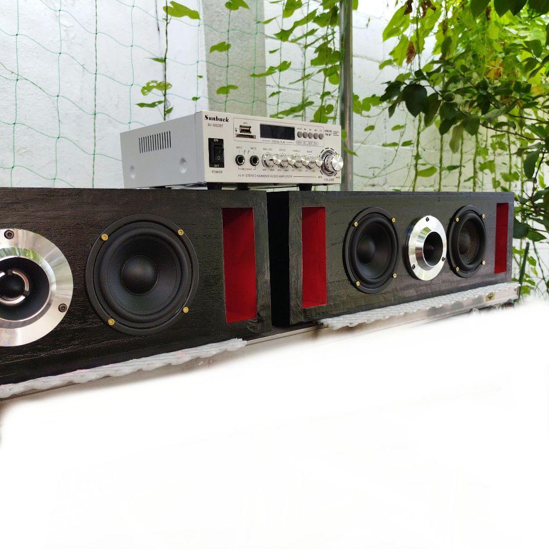 3wayワイドレンジバックロ―ドホ―ンブルートゥースアンプFMセット