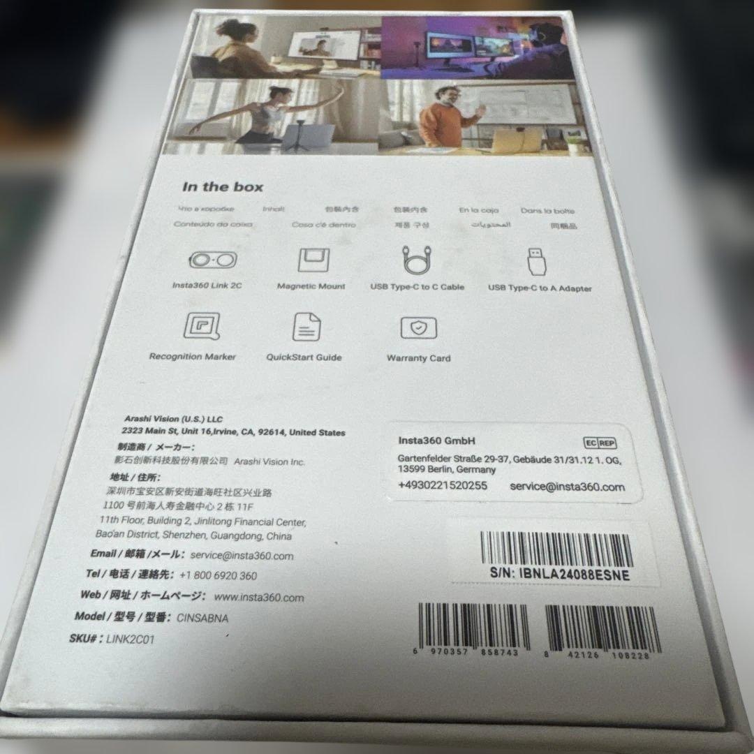 早い者勝ち‼️配送料込‼️Insta360 Link2C ウェブカメラ美品