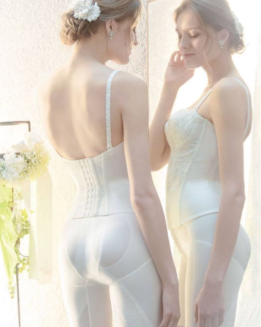 補正下着マルコ＊モンマリエロングガードルLサイズ　ブライダルインナー