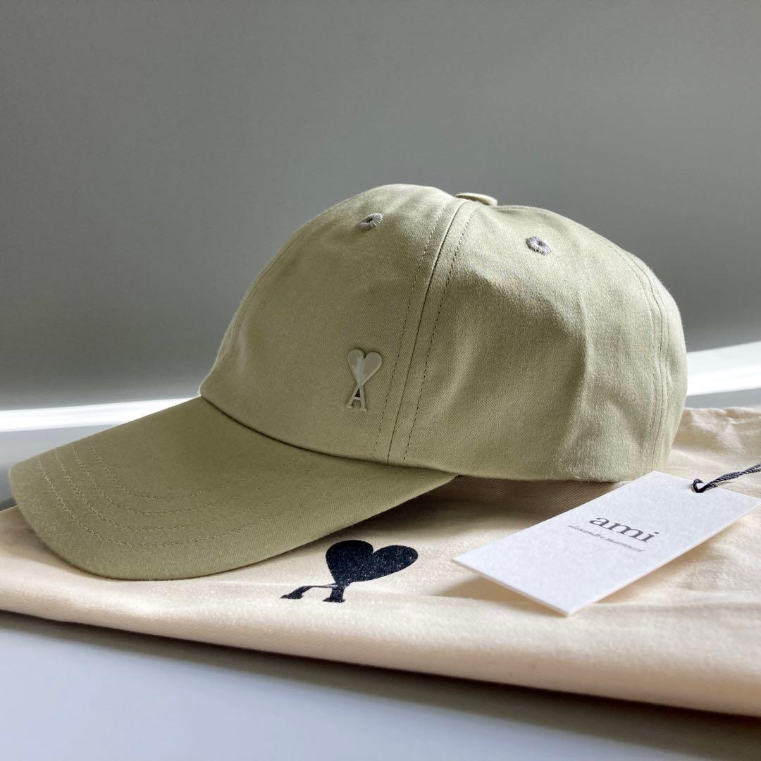 新品未使用 AMI PARIS アミパリス キャップ ハート スタッズ 男女兼用