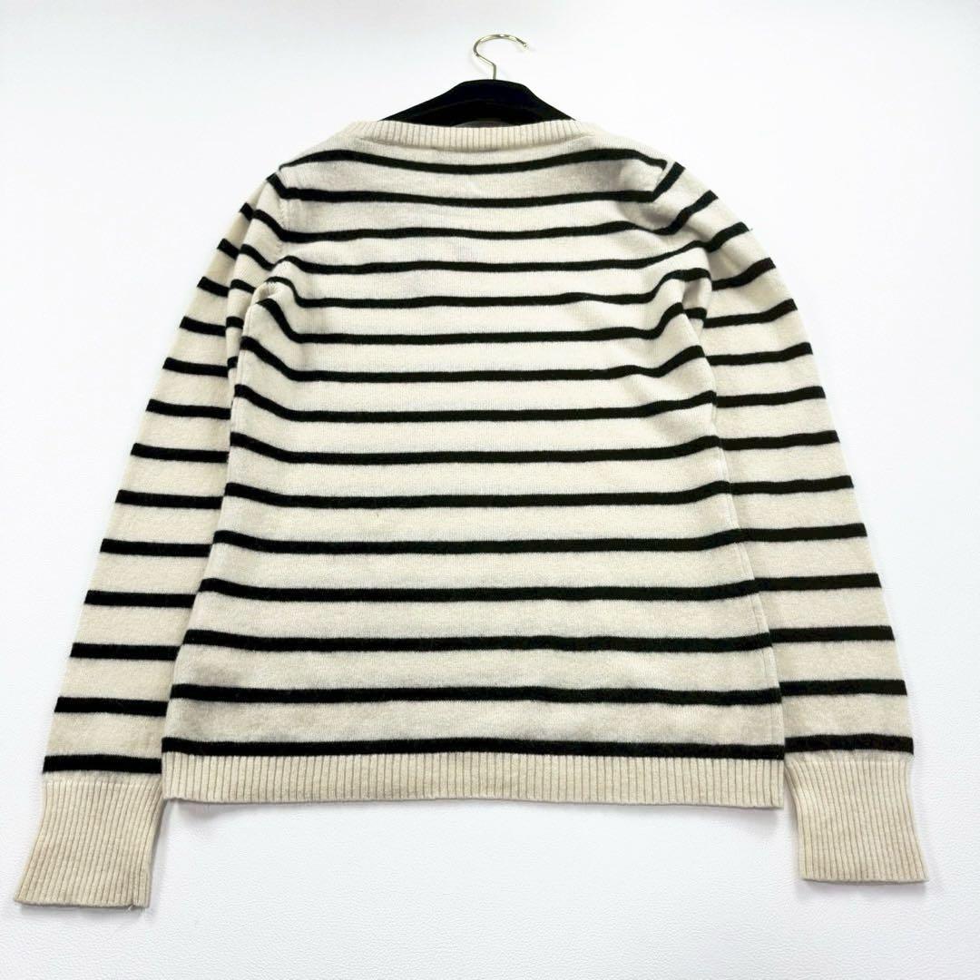 マックスマーラ ウール カシミヤ混 花柄 立体刺繍 セーター ニット ボーダー