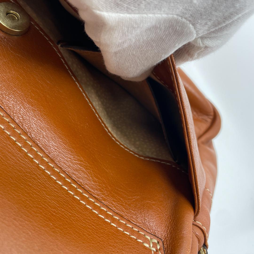 土屋鞄 ショルダーバッグ　メッセンジャーバッグ　ブラウン　レザー　スクエア