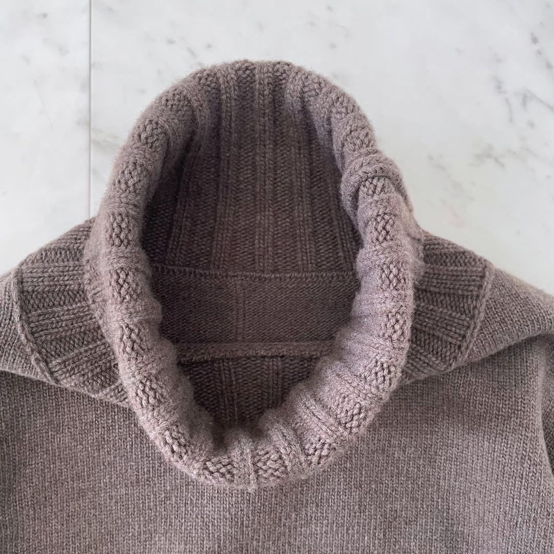 ドゥーズィエムクラス JADE タートルネックプルオーバー カシミヤ混 ブラウン