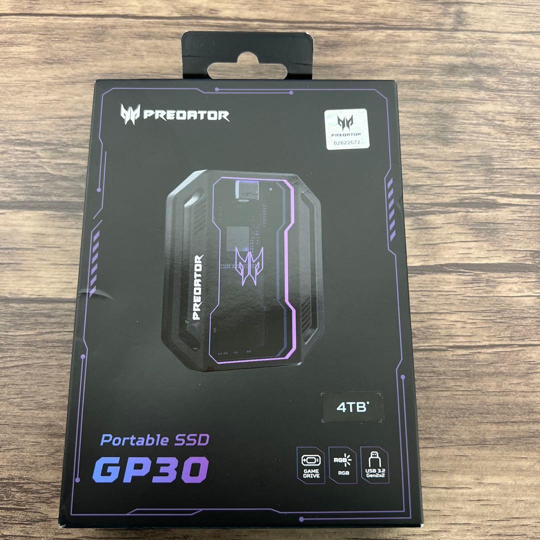 262054 Acer Predator 外付けSSD 4TB GP30