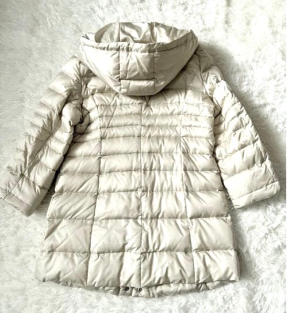 【レリアン】ダウンコート☆ダウン90%☆日本製生地☆オフホワイト ベージュ