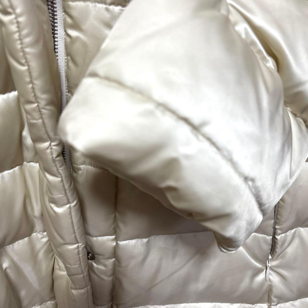 【レリアン】ダウンコート☆ダウン90%☆日本製生地☆オフホワイト ベージュ
