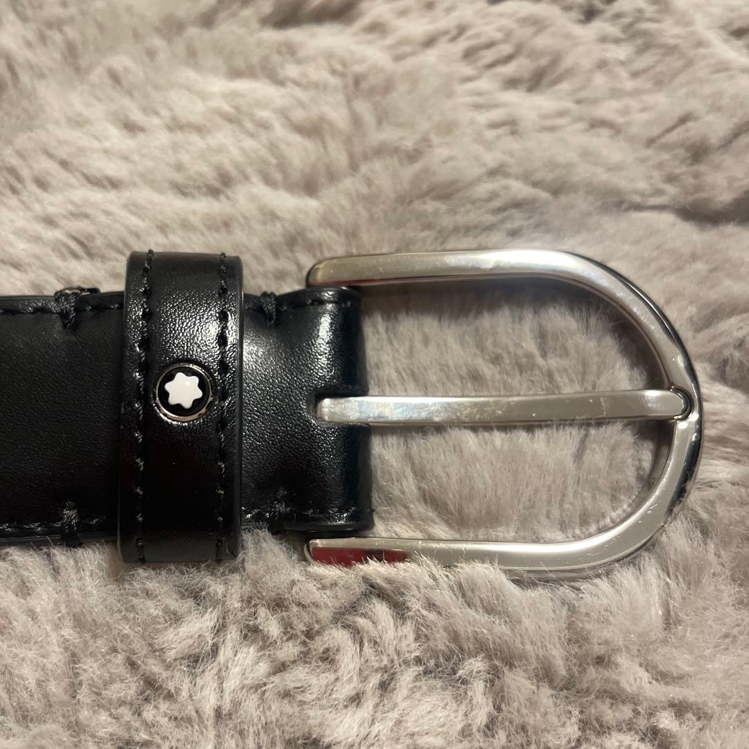 Montblanc モンブラン　黒レザー　ベルト