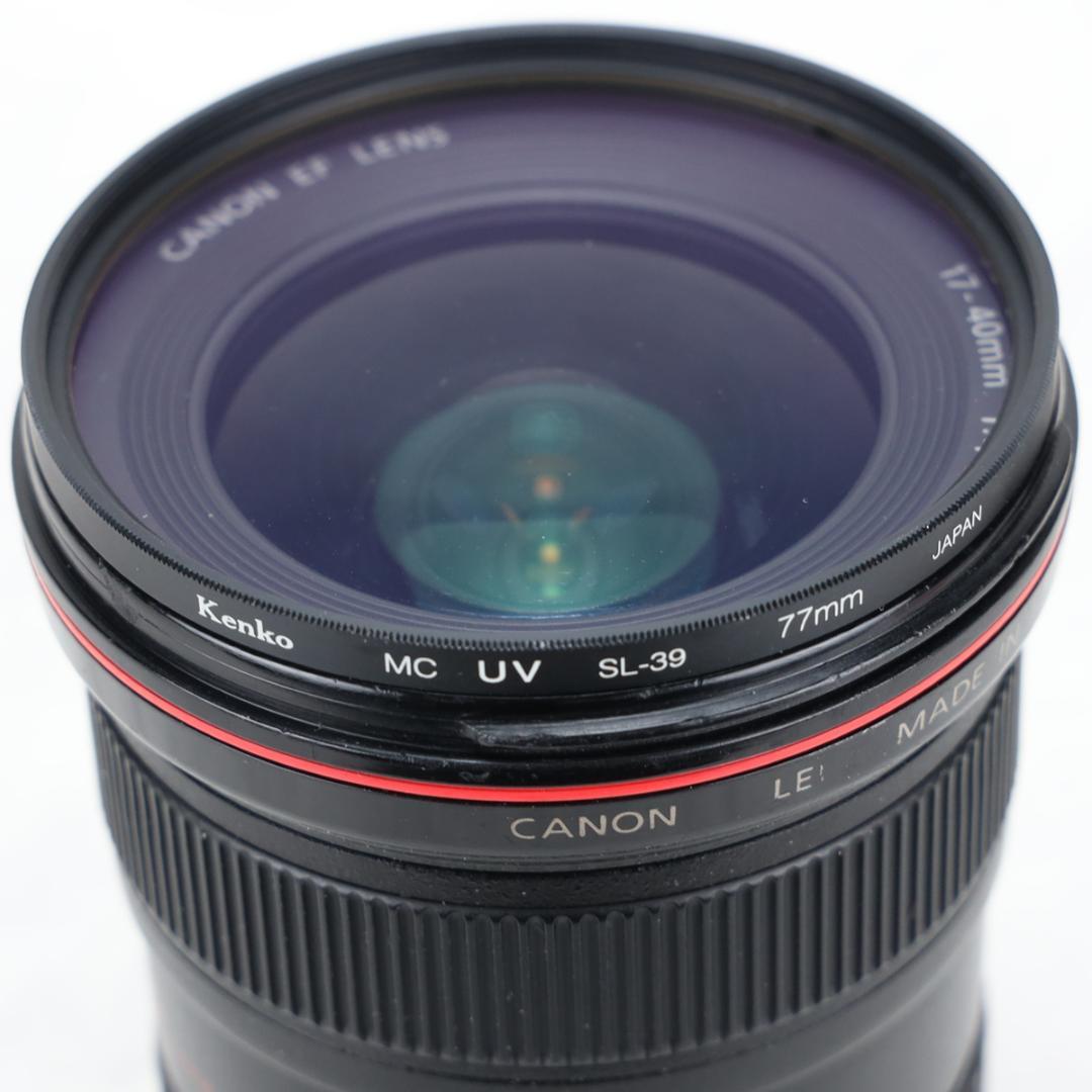 EF17-40mm F4L USM フード レンズケース UVフィルター付き