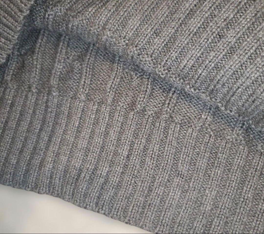 POLO RALPH LAUREN ケーブルニット　グレー　Мサイズ
