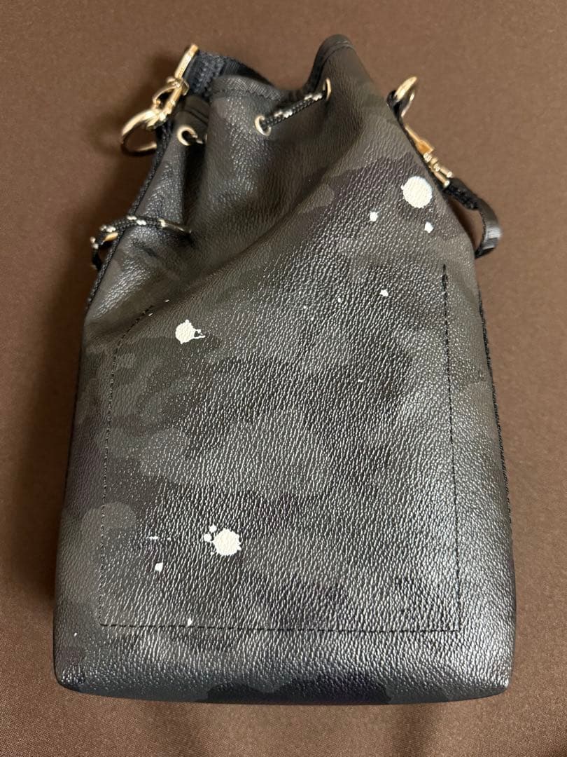 GENTIL BANDIT 2WAY巾着バッグ ブラックカモ