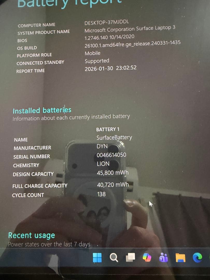 Surface Laptop 3（15インチモデル）