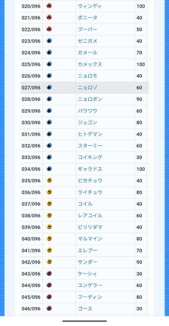 I*n様 旧裏　ポケモンカード　PMCG 第1弾拡張パック　ノーマルコンプ97枚