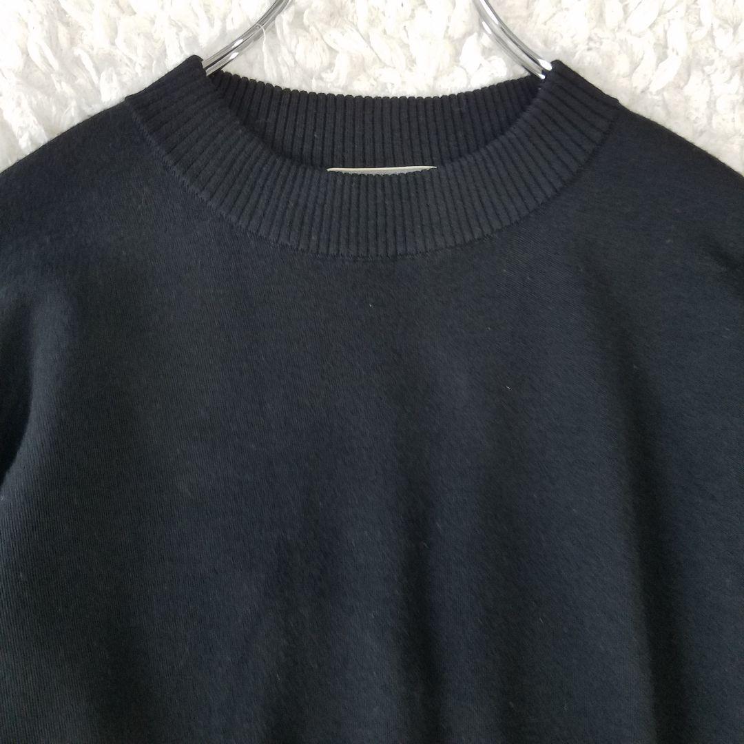 美品✨カオス サイドスリットニット セーター クルーネック ブラック