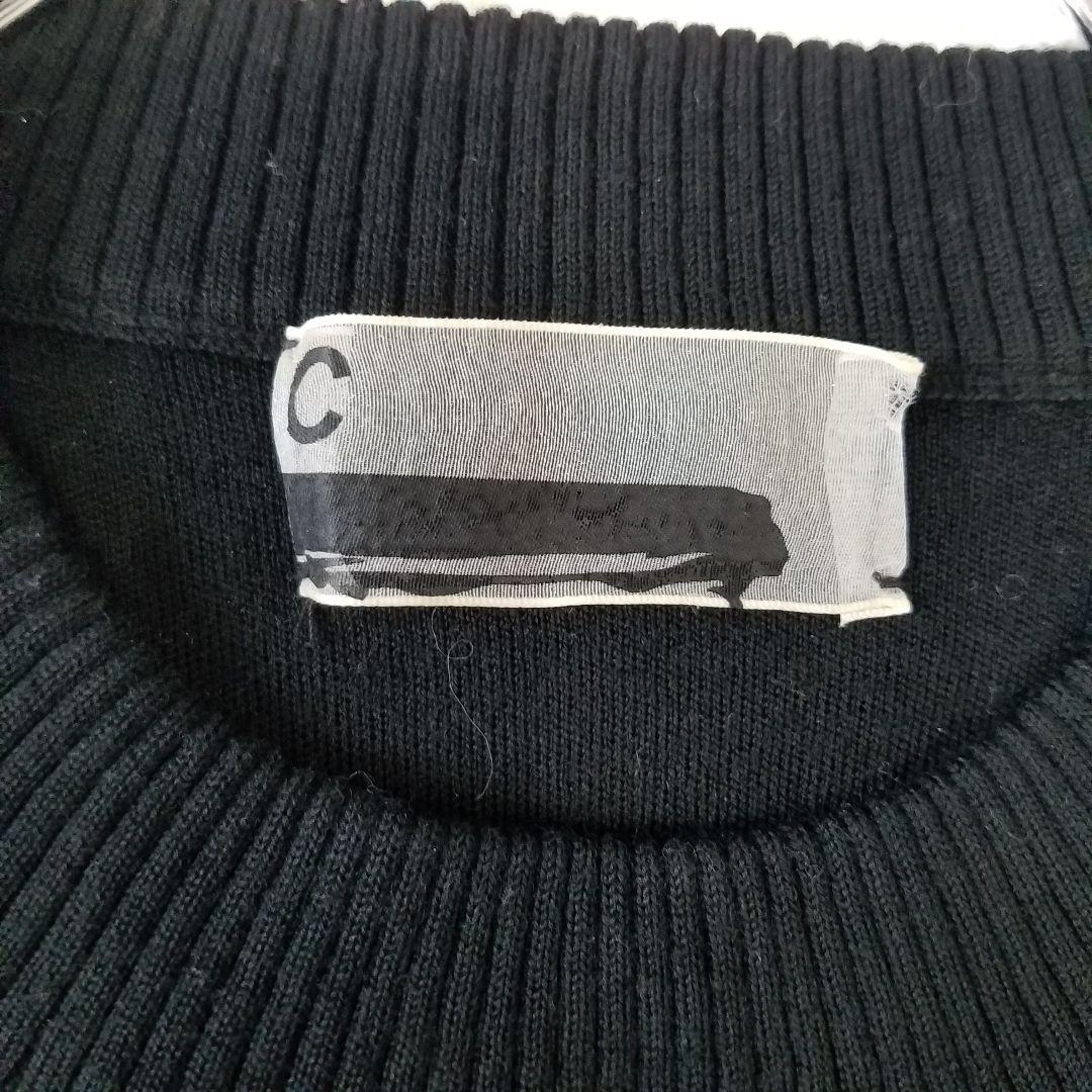 美品✨カオス サイドスリットニット セーター クルーネック ブラック