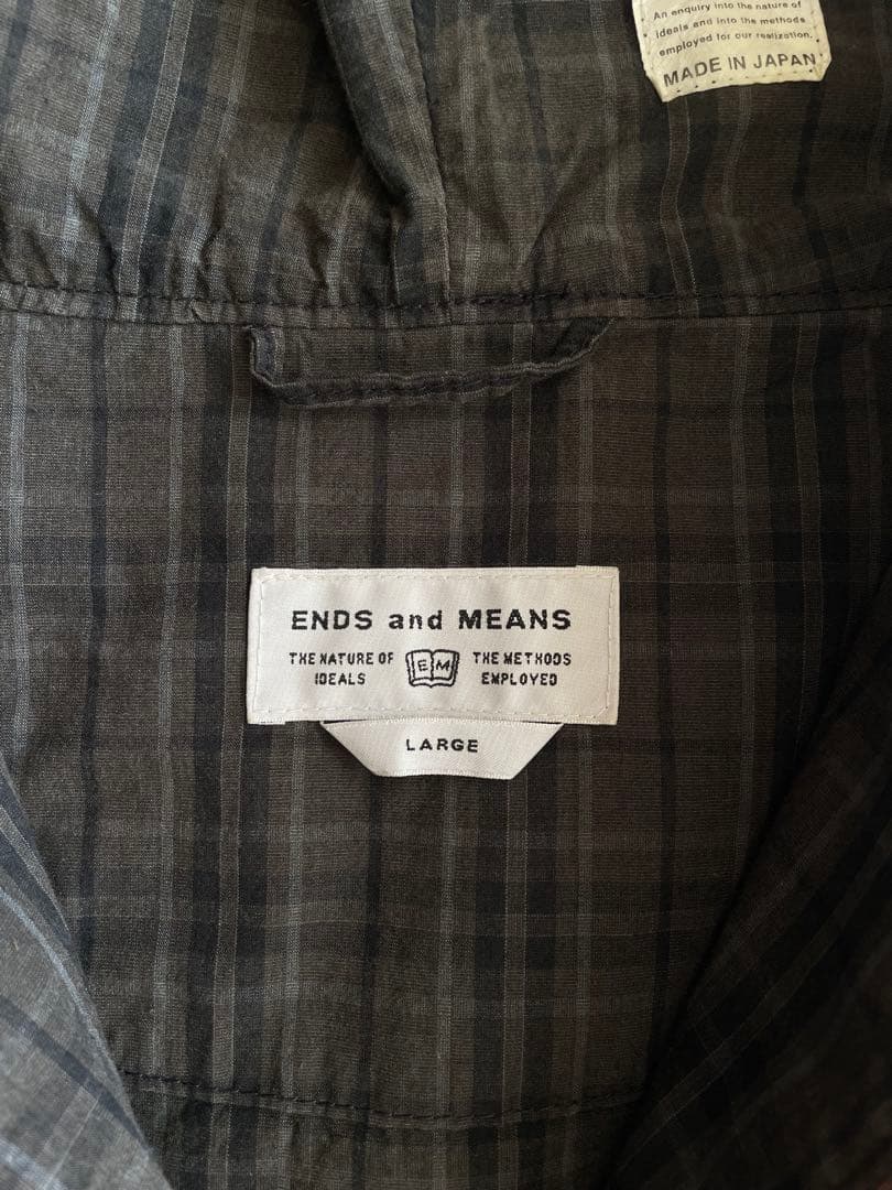 [美品] ENDS and MEANS アノラックジャケット L チェック
