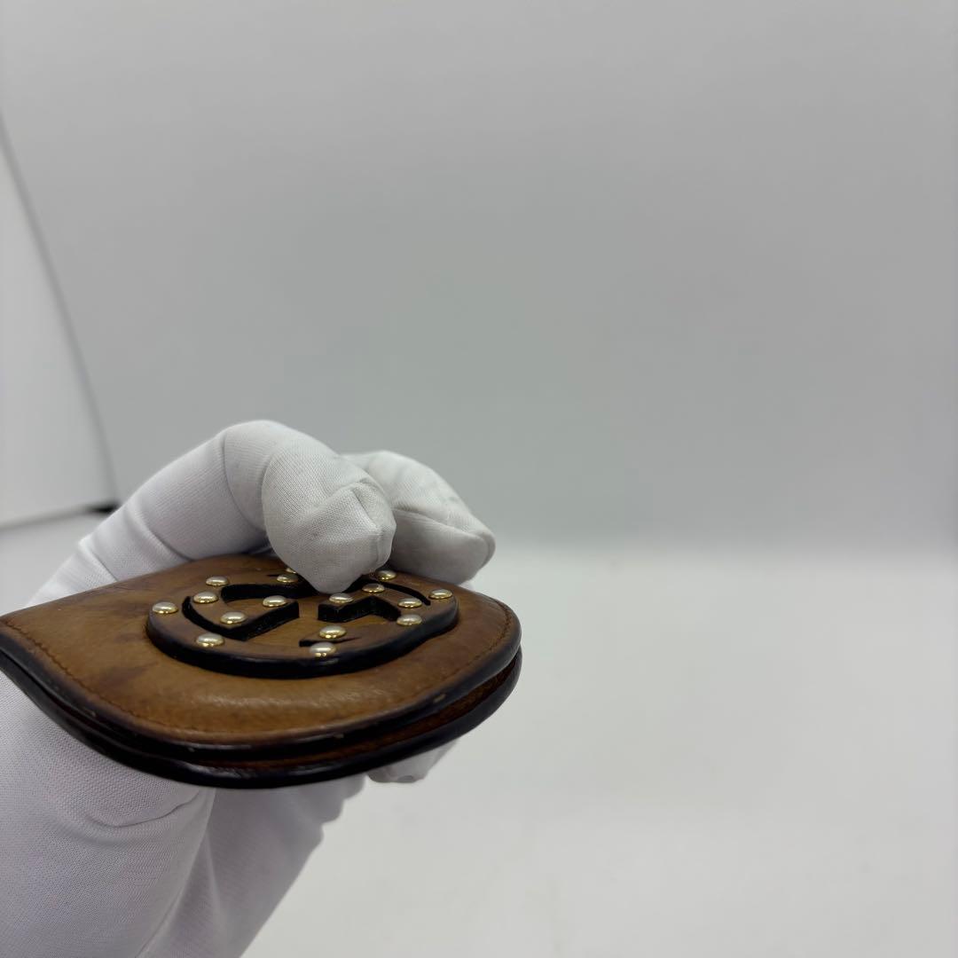 グッチGUCCI ヴィンテージ ケース　オールレザー インターロッキング